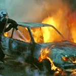 Car bursts into flames near Edinburgh Airport