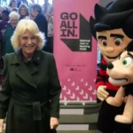 Queen Camilla meets Dennis the Menace at Edinburgh event