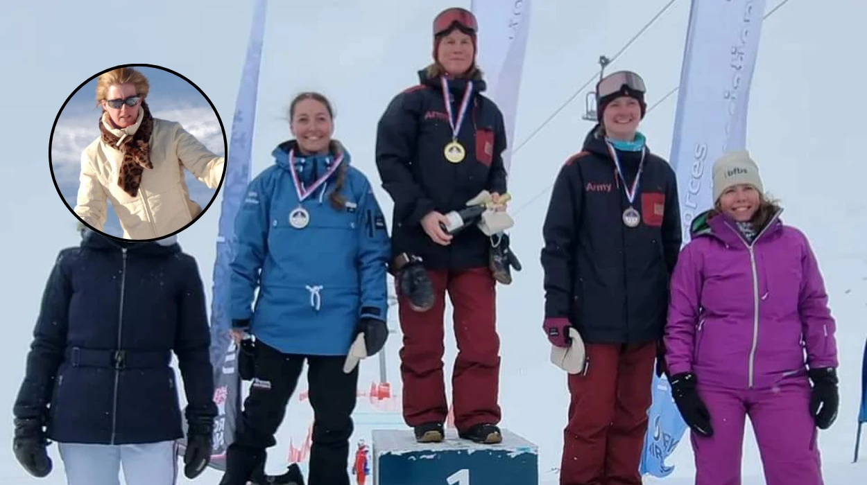 Duchess of Edinburgh hits slopes in Méribel for military snow fest