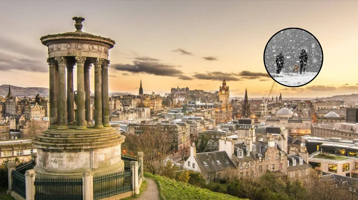 Exact time snow is forecast in Glasgow and Edinburgh as Arctic blast sends temperatures tumbling to -12C