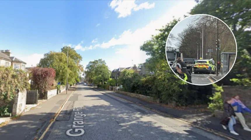 Woman Hospitalised in Police Car Crash on Grange Road, Edinburgh 2026