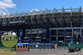 Armed Police & RAF Drill at Murrayfield, Edinburgh 2026