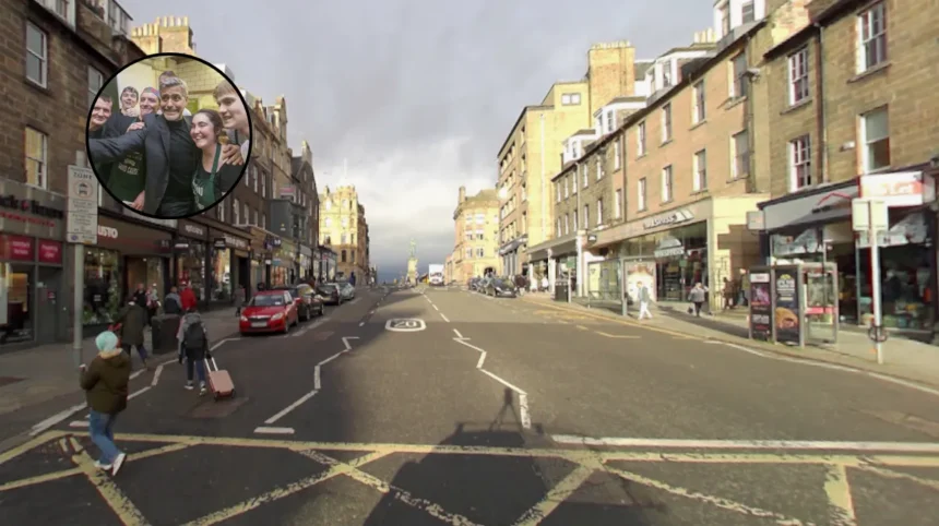 George Clooney's Social Bite Visit, Edinburgh 2015