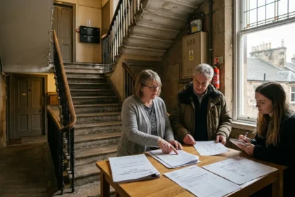 How to organize a common repair in an Edinburgh tenement