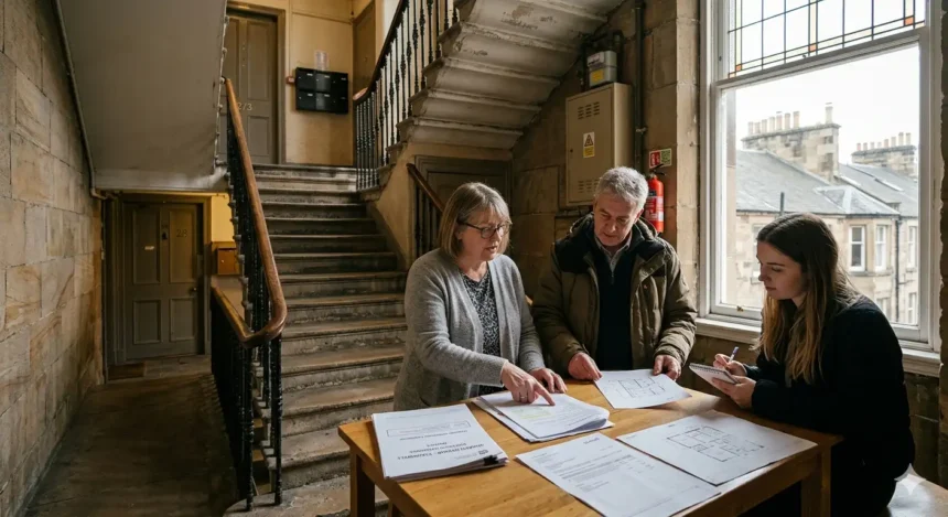 How to organize a common repair in an Edinburgh tenement
