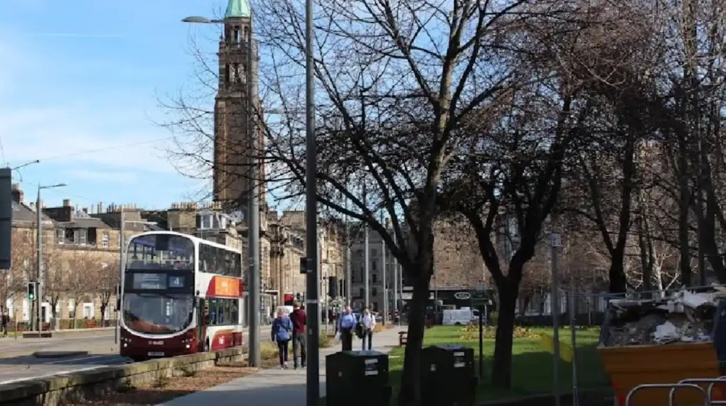 What is the Historical and Modern Significance of Shandwick Place Edinburgh in the West End Transit Corridor?