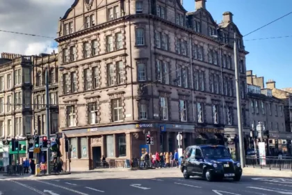 What is the Historical and Modern Significance of Shandwick Place Edinburgh in the West End Transit Corridor