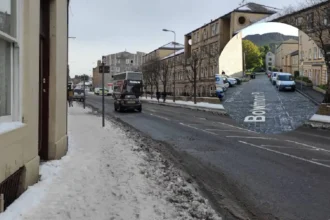 Woman left critically ill after fire on Edinburgh street