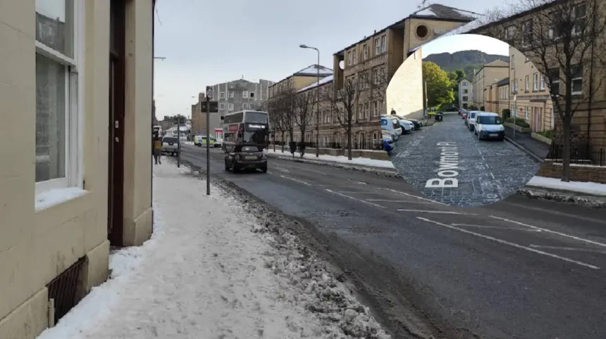 Woman left critically ill after fire on Edinburgh street