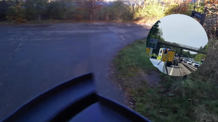 Traffic chaos on Edinburgh bypass after westbound crash