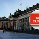 West Princes Street closure Debenhams fire disrupts festival