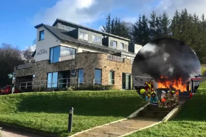 Firefighters Battle Oil Tanker Blaze at Farm Near Edinburgh