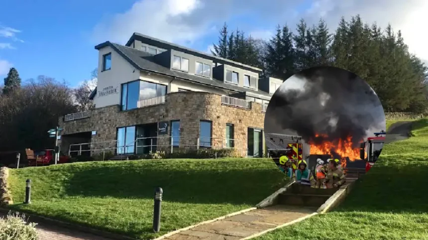 Firefighters Battle Oil Tanker Blaze at Farm Near Edinburgh